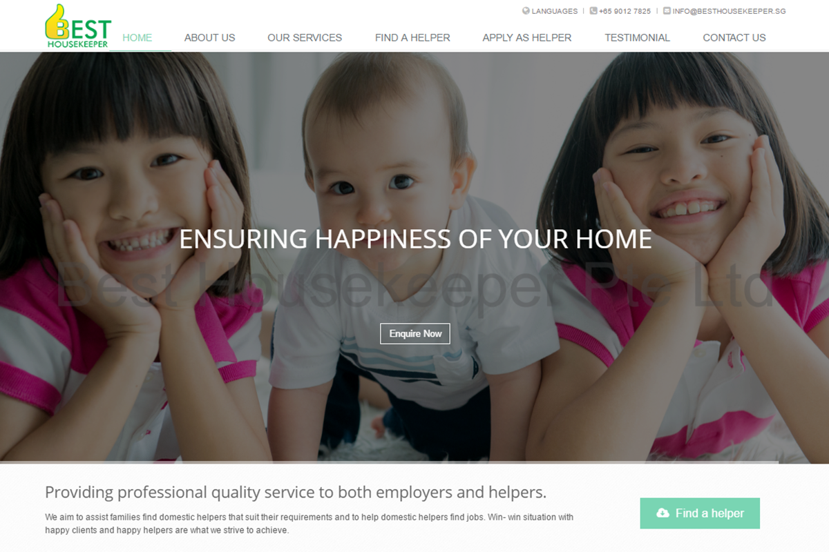 Best Housekeeper Company Website